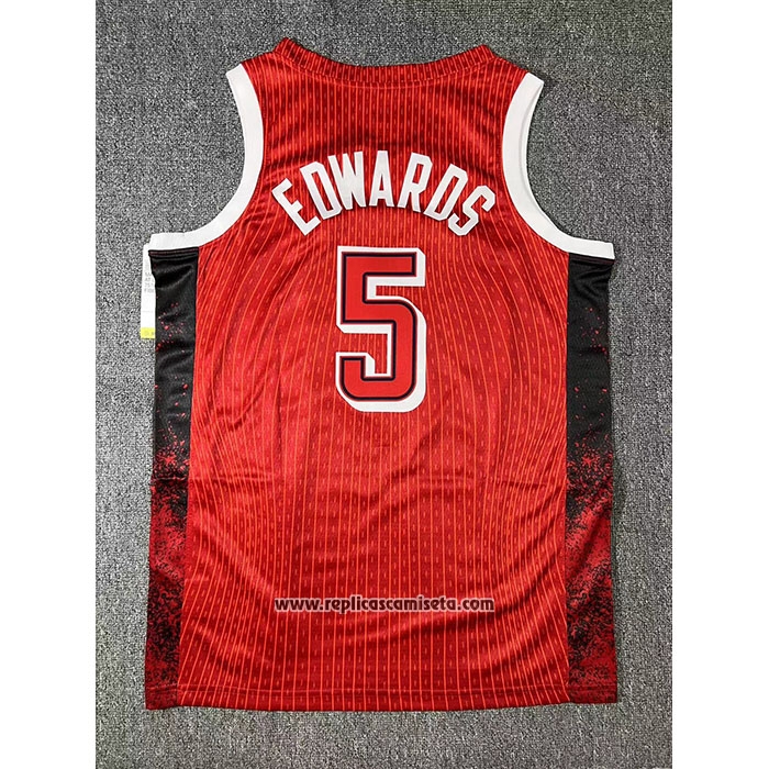 Camiseta USA 2024 Anthony Edwards #5 Juegos Olimpicos Rojo